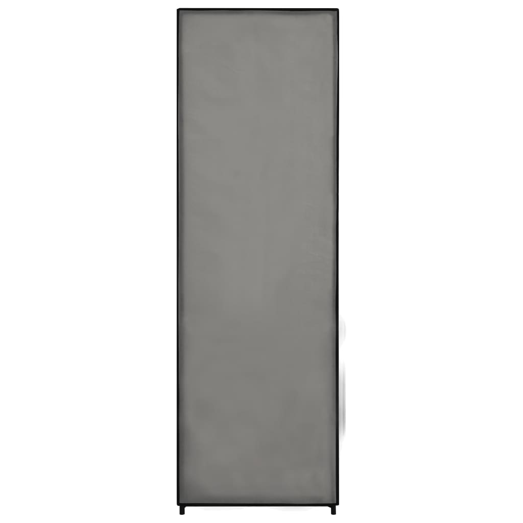 Szürke szövet ruhásszekrény 87 x 49 x 159 cm