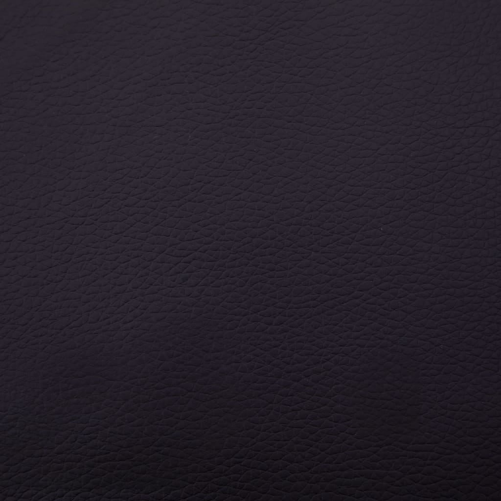 Fekete masszázsfunkciós műbőr dívány párnával