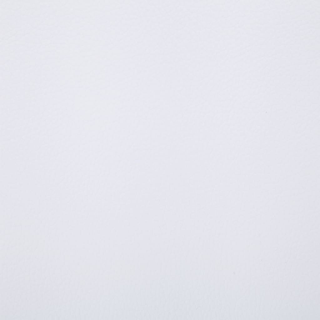 Fehér masszázsfunkciós műbőr dívány párnával