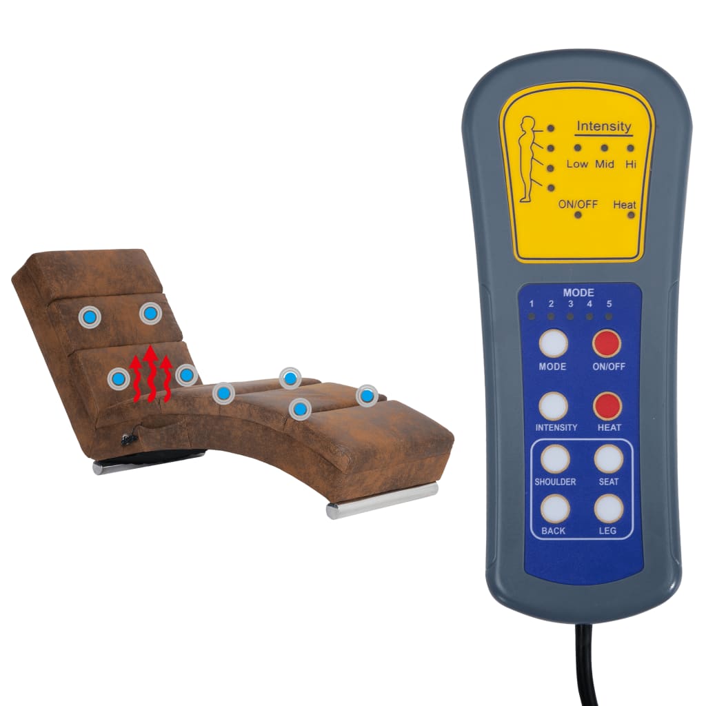 Barna masszázsfunkciós művelúr dívány