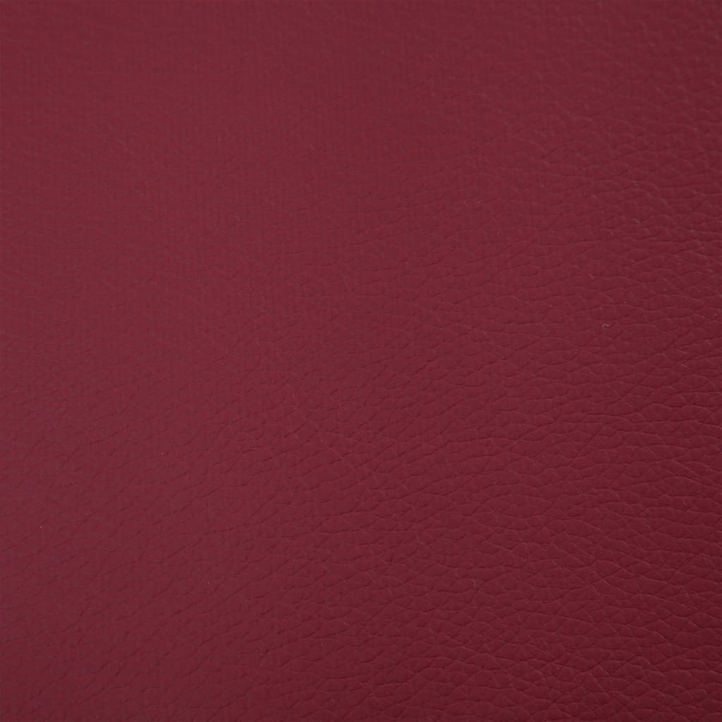 Bordó műbőr pad tárolórekesszel 116 cm