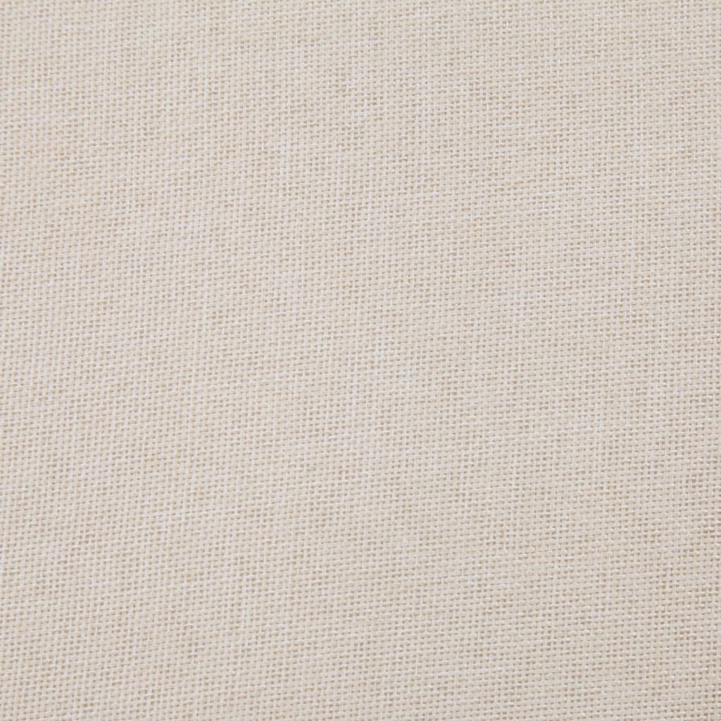 Krémszínű poliészter pad tárolórekesszel 116 cm