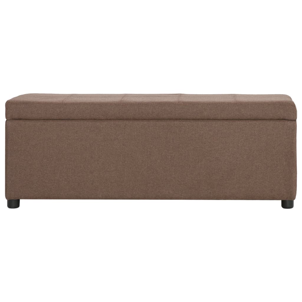 Barna poliészter pad tárolórekesszel 116 cm Barna poliészter pad tárolórekesszel 116 cm