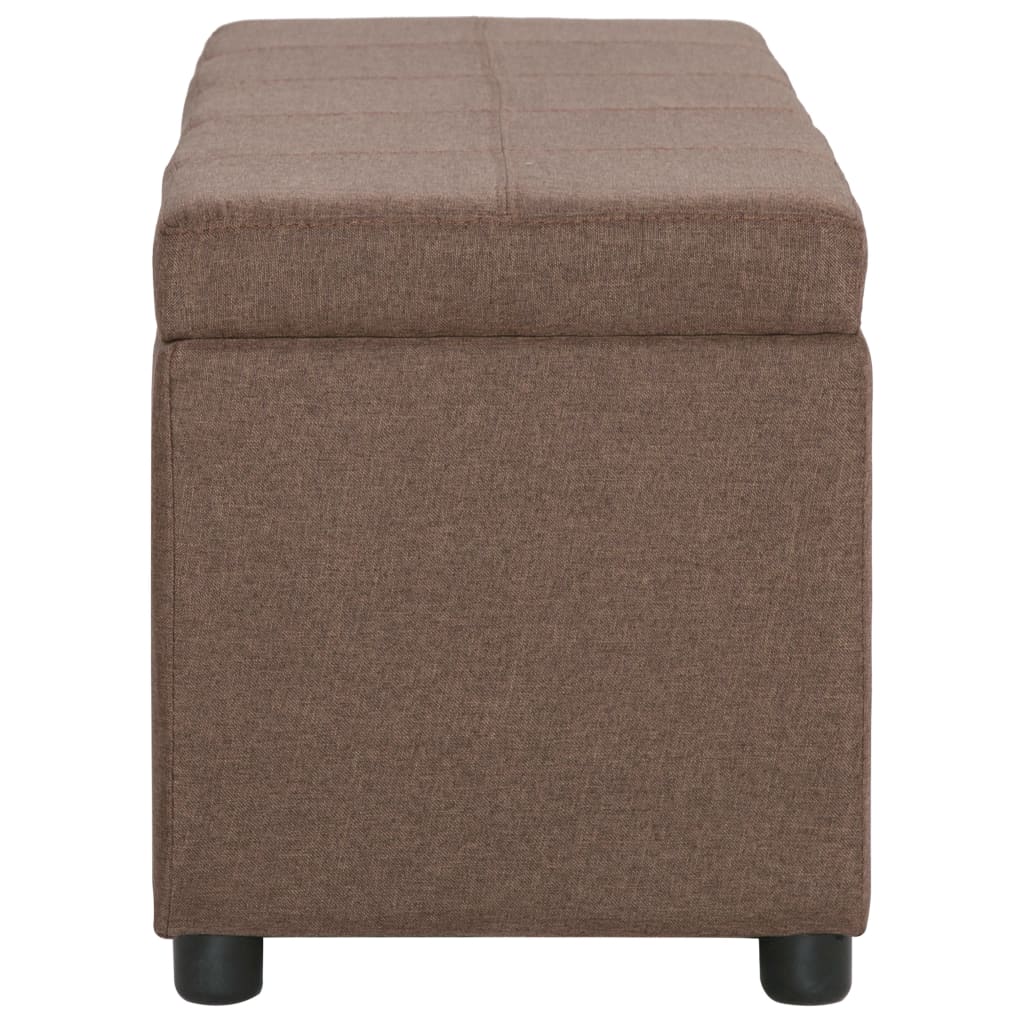 Barna poliészter pad tárolórekesszel 116 cm Barna poliészter pad tárolórekesszel 116 cm