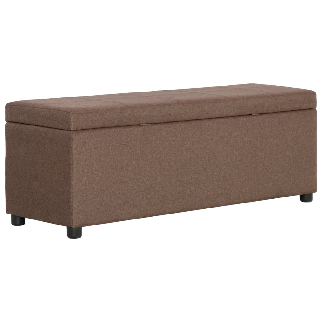 Barna poliészter pad tárolórekesszel 116 cm Barna poliészter pad tárolórekesszel 116 cm