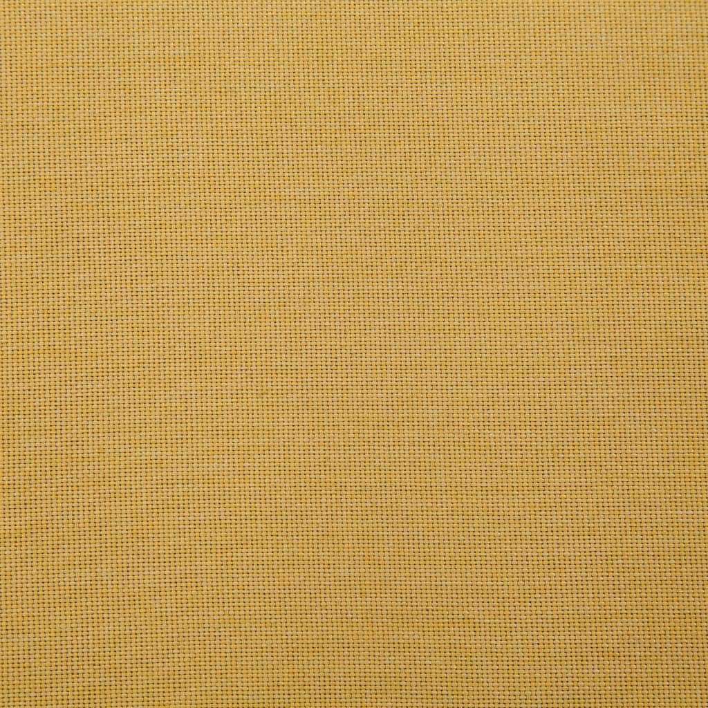 Sárga poliészter pad tárolórekesszel 116 cm