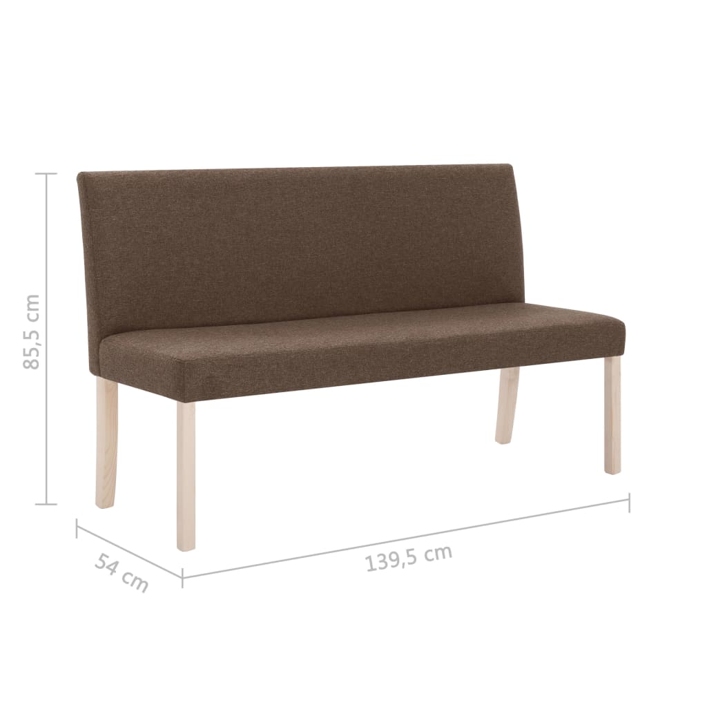 Barna poliészter pad 139,5 cm Barna poliészter pad 139,5 cm