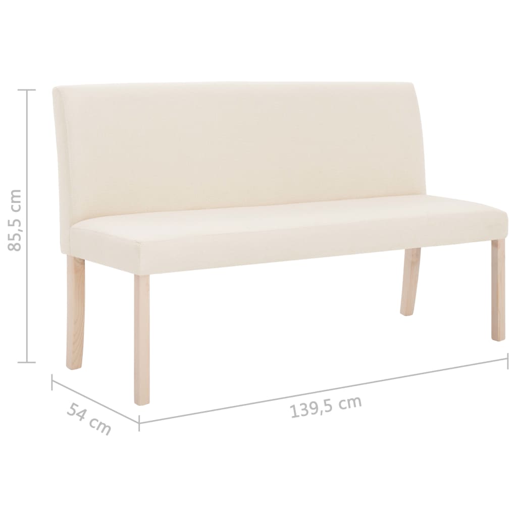 Krémszínű poliészter pad 139,5 cm Krémszínű poliészter pad 139,5 cm