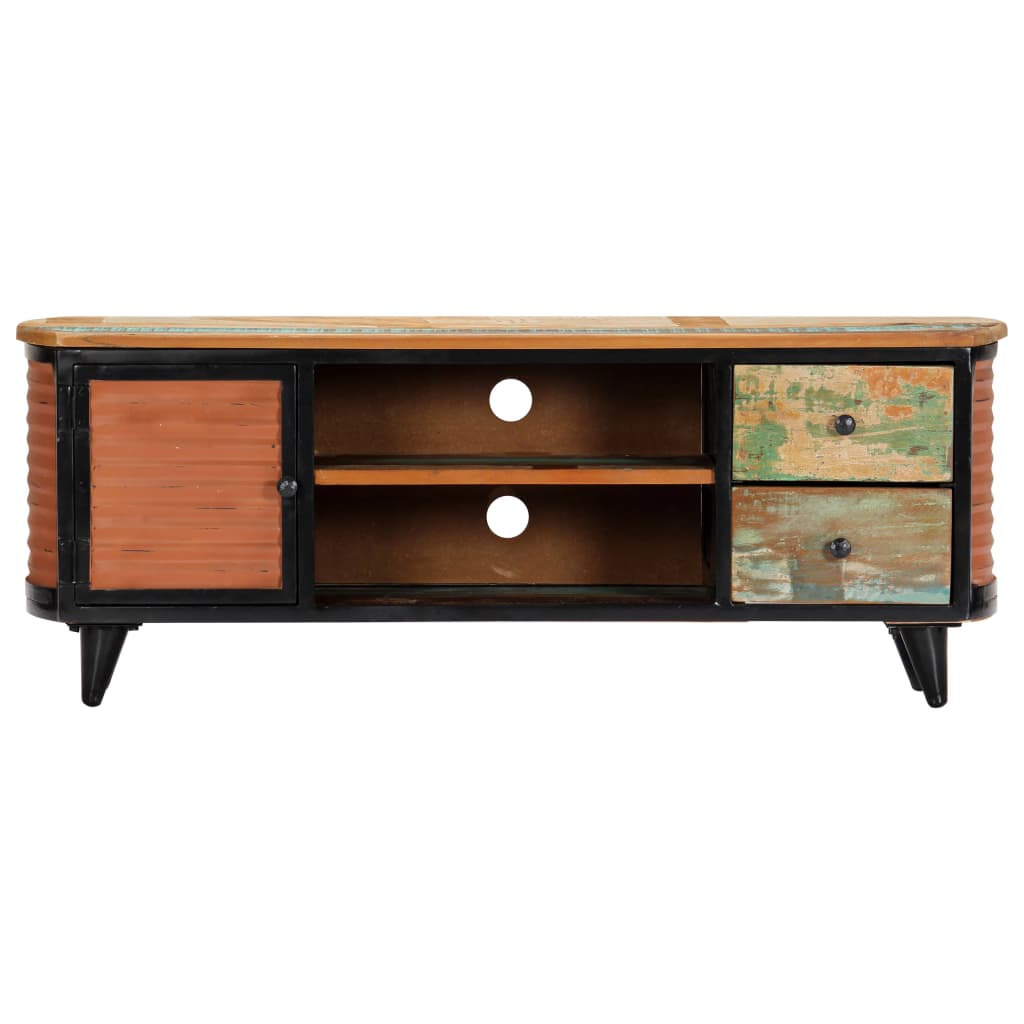 Tömör újrahasznosított fa tv-szekrény 120 x 30 x 45 cm Tömör újrahasznosított fa tv-szekrény 120 x 30 x 45 cm