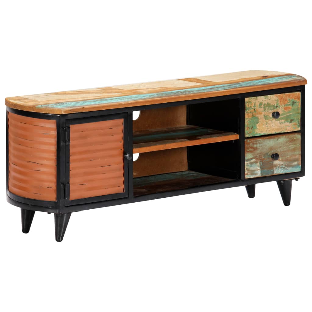 Tömör újrahasznosított fa tv-szekrény 120 x 30 x 45 cm Tömör újrahasznosított fa tv-szekrény 120 x 30 x 45 cm