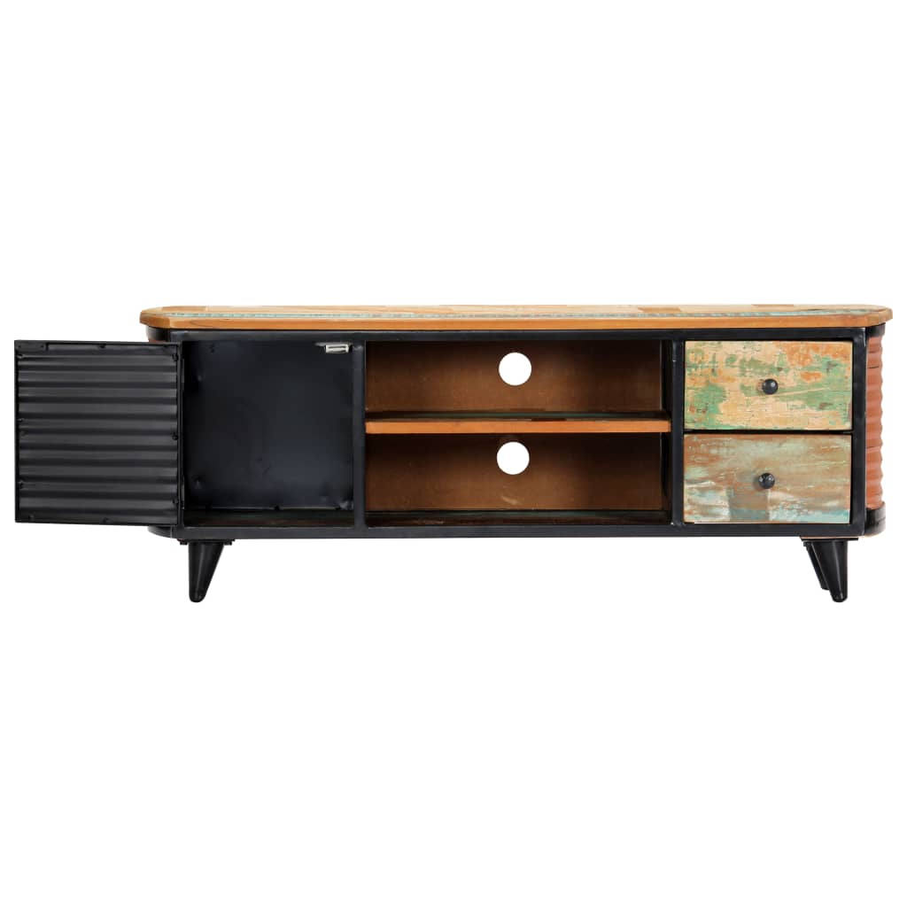 Tömör újrahasznosított fa tv-szekrény 120 x 30 x 45 cm Tömör újrahasznosított fa tv-szekrény 120 x 30 x 45 cm