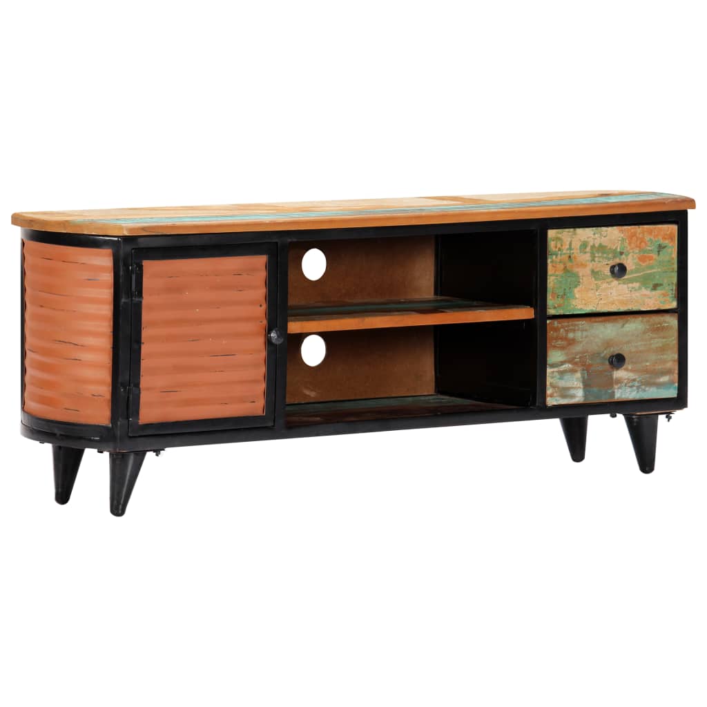 Tömör újrahasznosított fa tv-szekrény 120 x 30 x 45 cm Tömör újrahasznosított fa tv-szekrény 120 x 30 x 45 cm