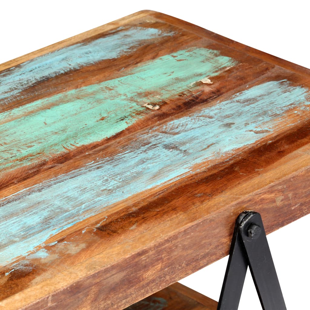 Tömör újrahasznosított fa tv-szekrény 160 x 40 x 50 cm