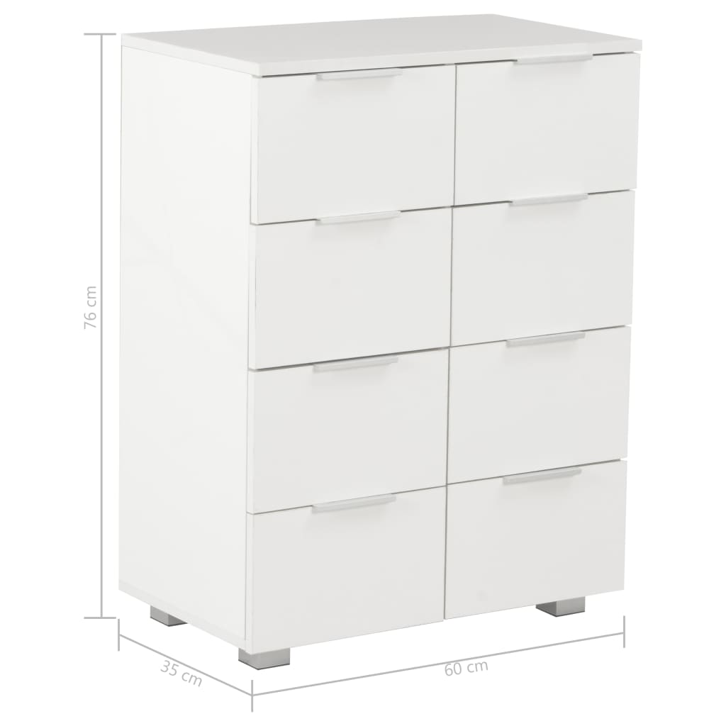 Fehér forgácslap tálalószekrény 60 x 35 x 76 cm Fehér forgácslap tálalószekrény 60 x 35 x 76 cm