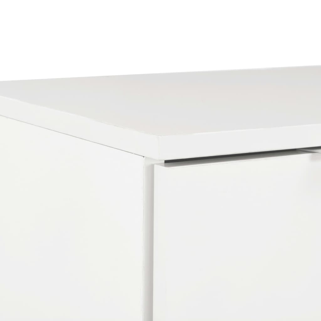 Magasfényű fehér forgácslap tálalószekrény 71 x 35 x 76 cm Magasfényű fehér forgácslap tálalószekrény 71 x 35 x 76 cm
