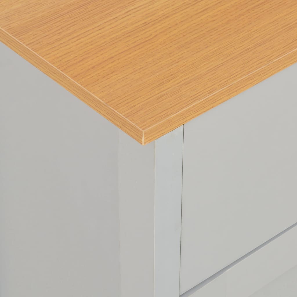 Szürke komód 112 x 35 x 81 cm