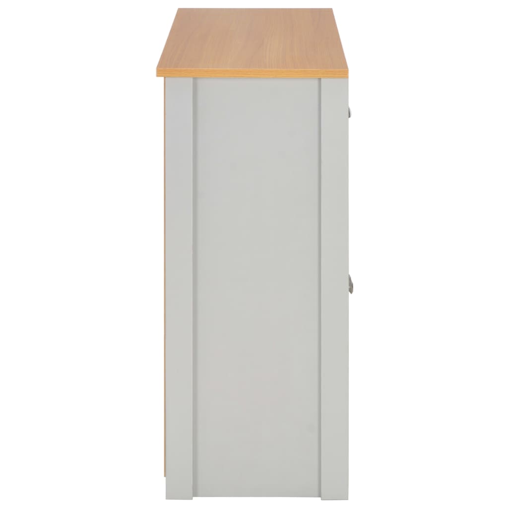 Szürke komód 112 x 35 x 81 cm
