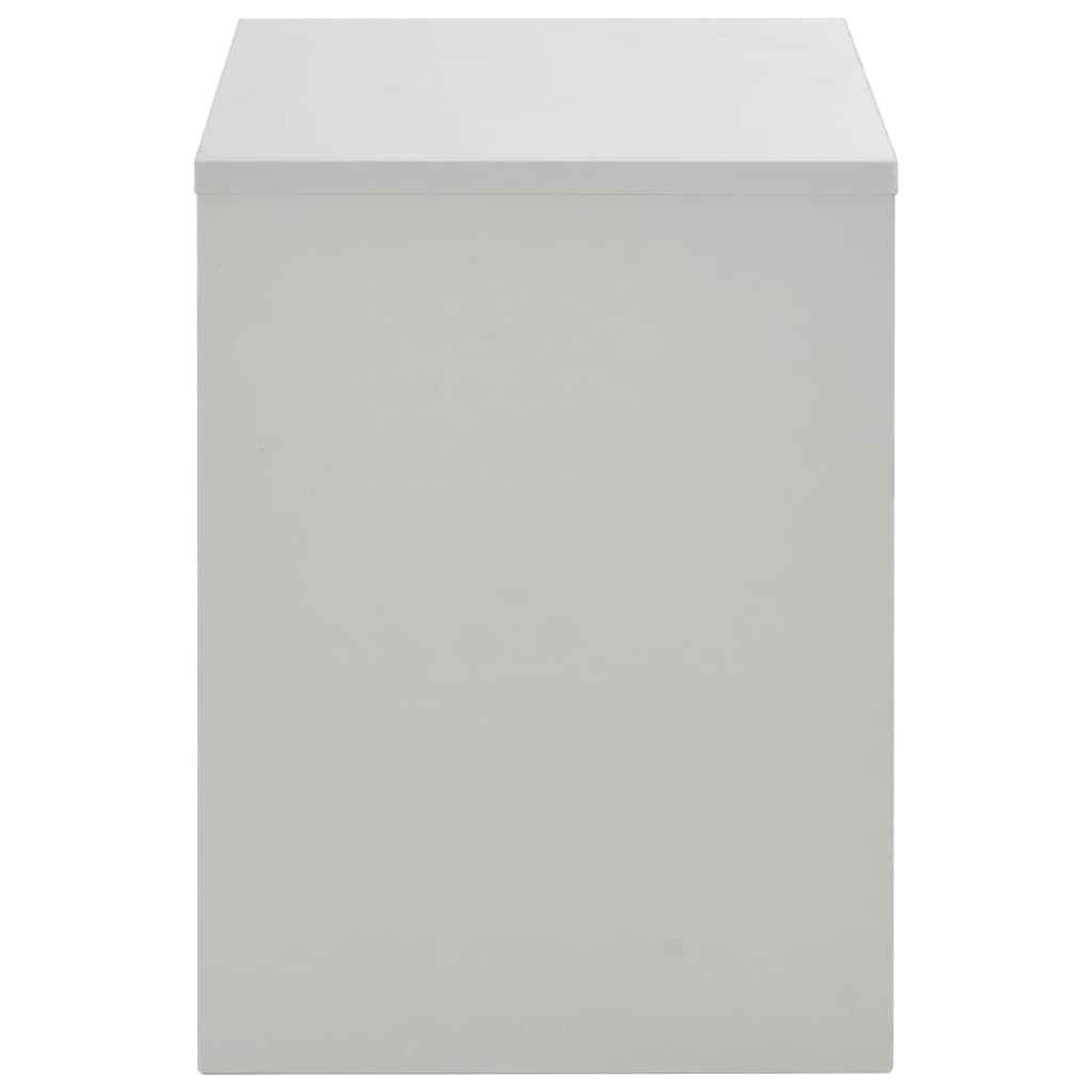 Szürke öltözőasztal tükörrel és ülőkével 104 x 45 x 131 cm