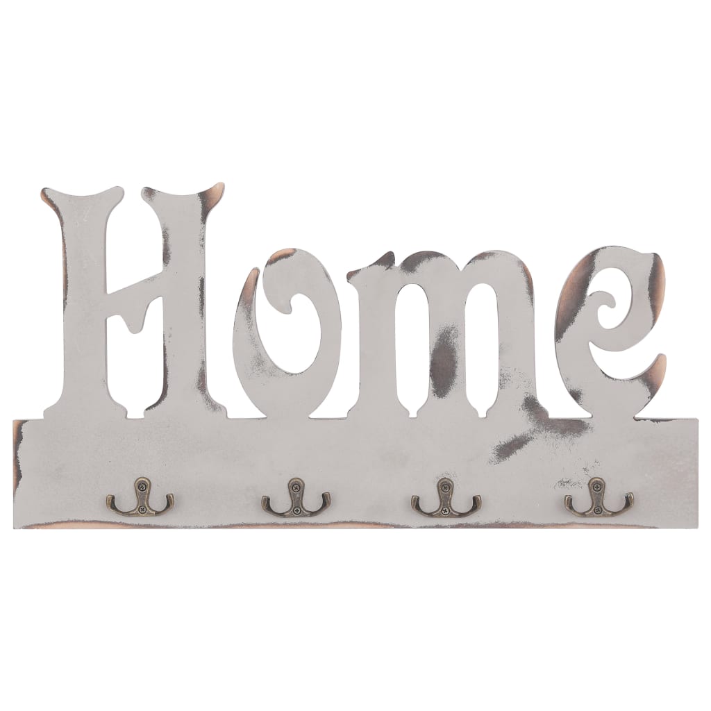 "home" feliratú fali fogas 50 x 23 cm
