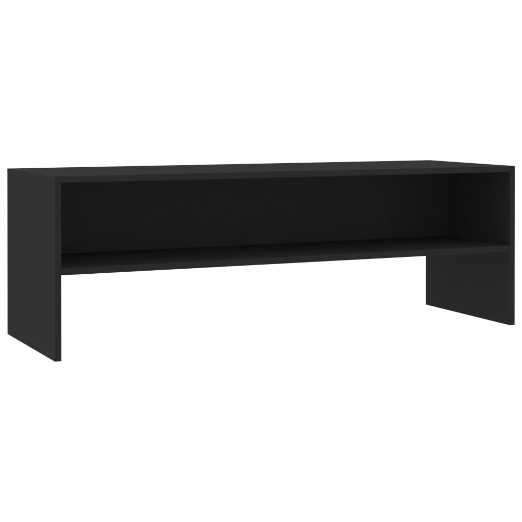 Fekete forgácslap tv-szekrény 120 x 40 x 40 cm Fekete forgácslap tv-szekrény 120 x 40 x 40 cm