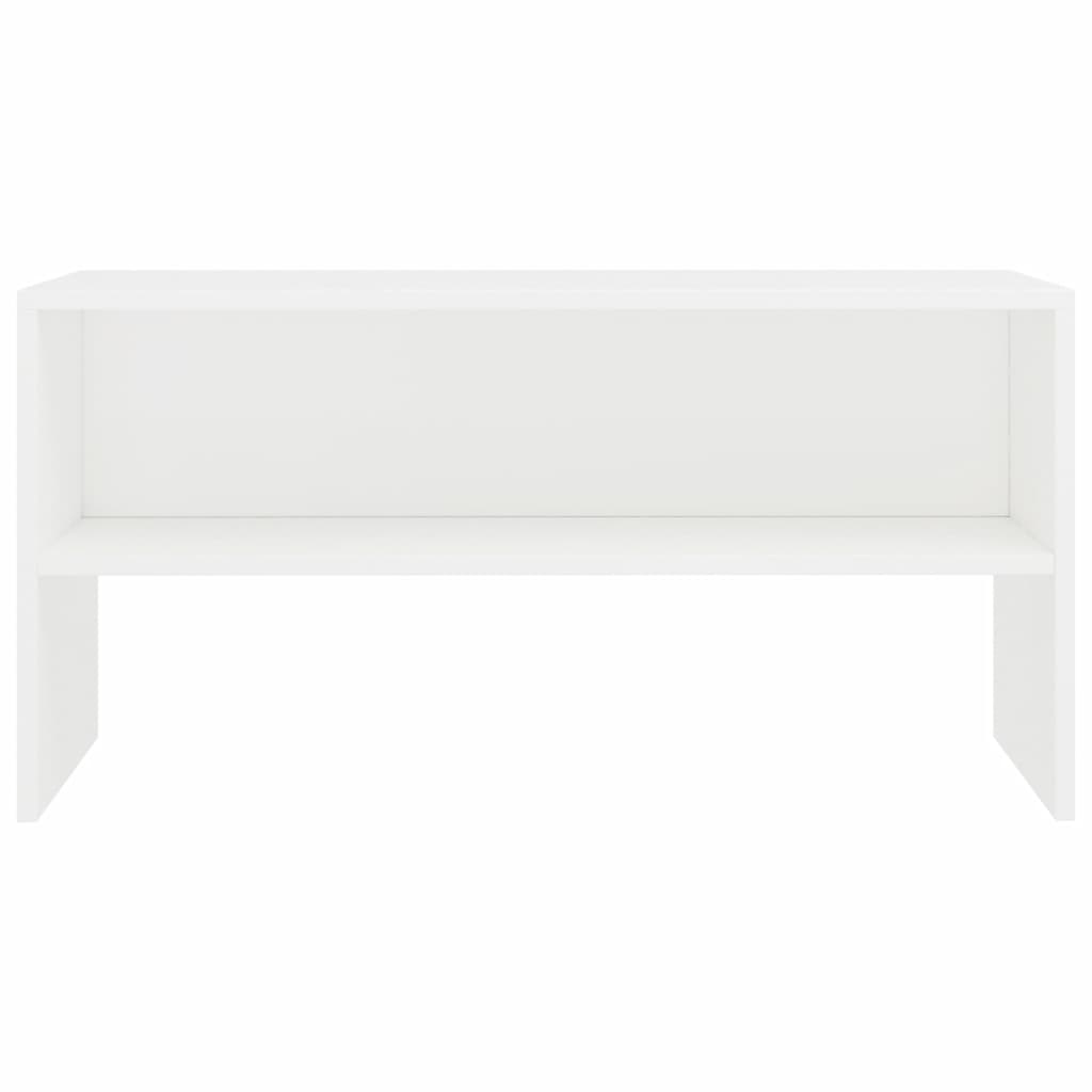 Fehér forgácslap tv-szekrény 80 x 40 x 40 cm