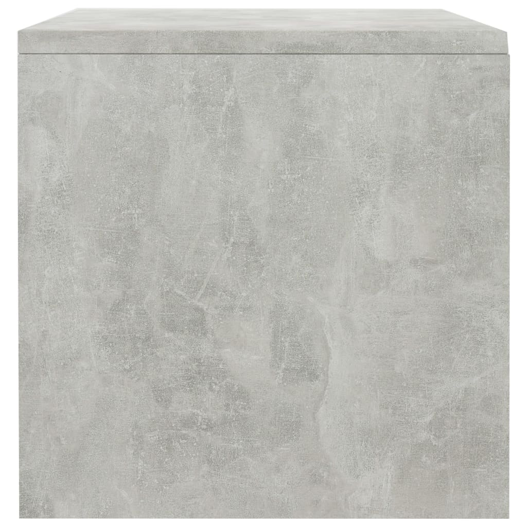 2 db betonszürke szerelt fa éjjeliszekrény 40 x 30 x 30 cm