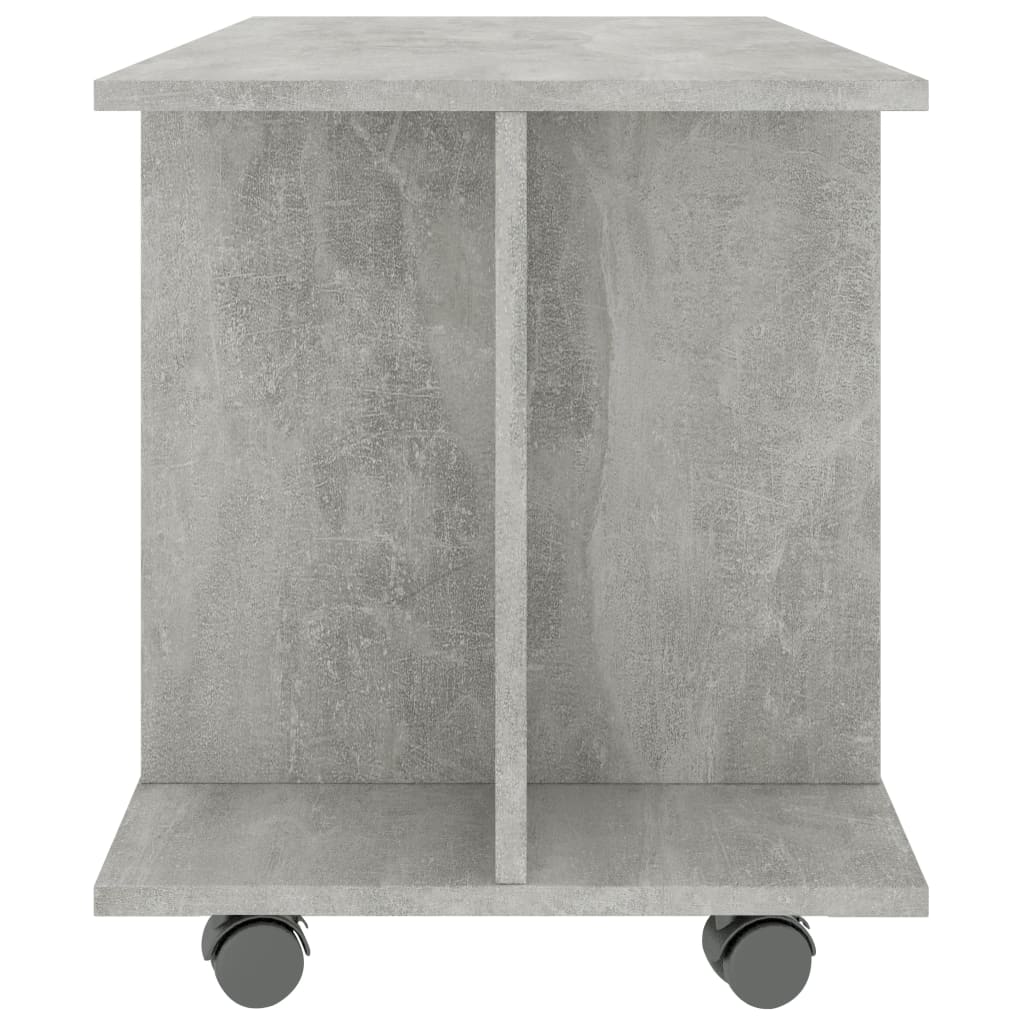 Betonszürke forgácslap tv-szekrény görgőkkel 80 x 40 x 40 cm Betonszürke forgácslap tv-szekrény görgőkkel 80 x 40 x 40 cm
