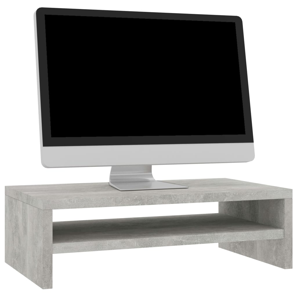 Betonszürke forgácslap monitorállvány 42 x 24 x 13 cm Betonszürke forgácslap monitorállvány 42 x 24 x 13 cm