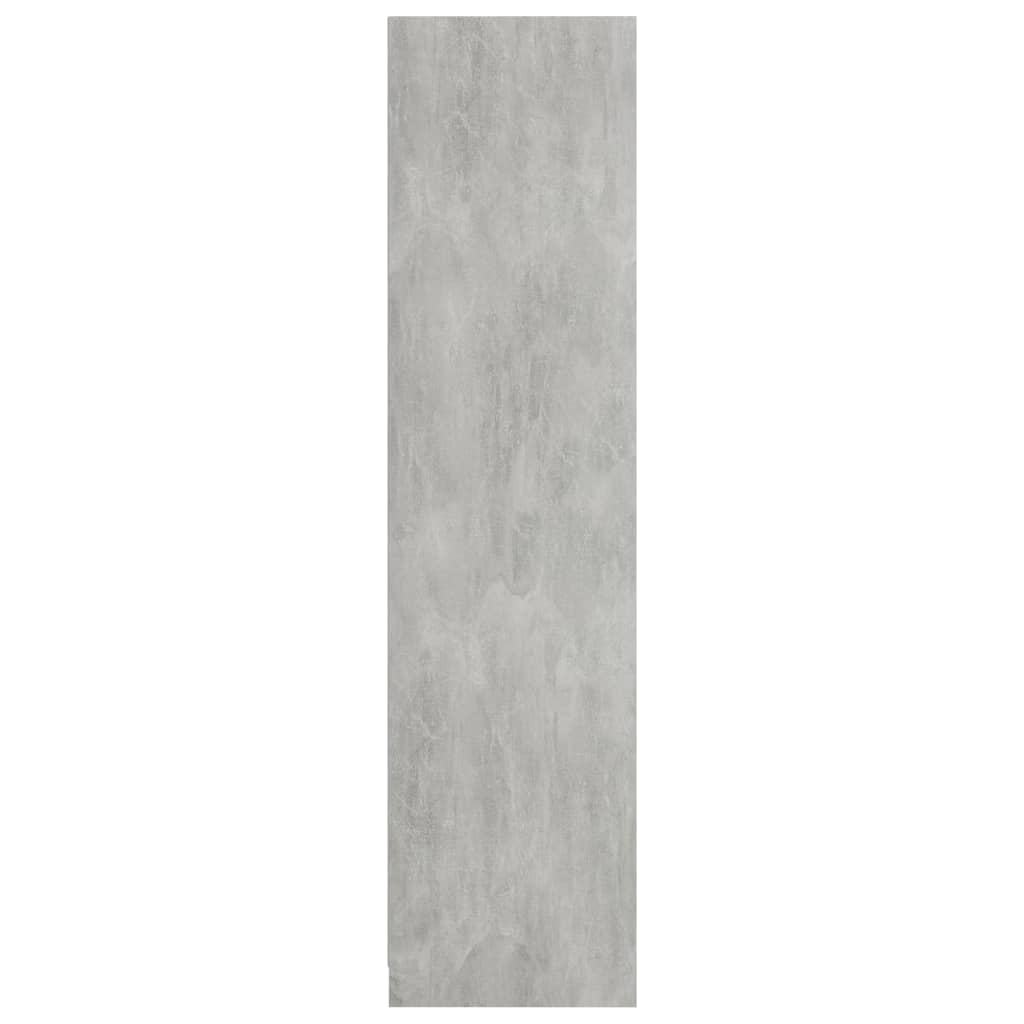 Betonszürke forgácslap ruhásszekrény 100 x 50 x 200 cm Betonszürke forgácslap ruhásszekrény 100 x 50 x 200 cm