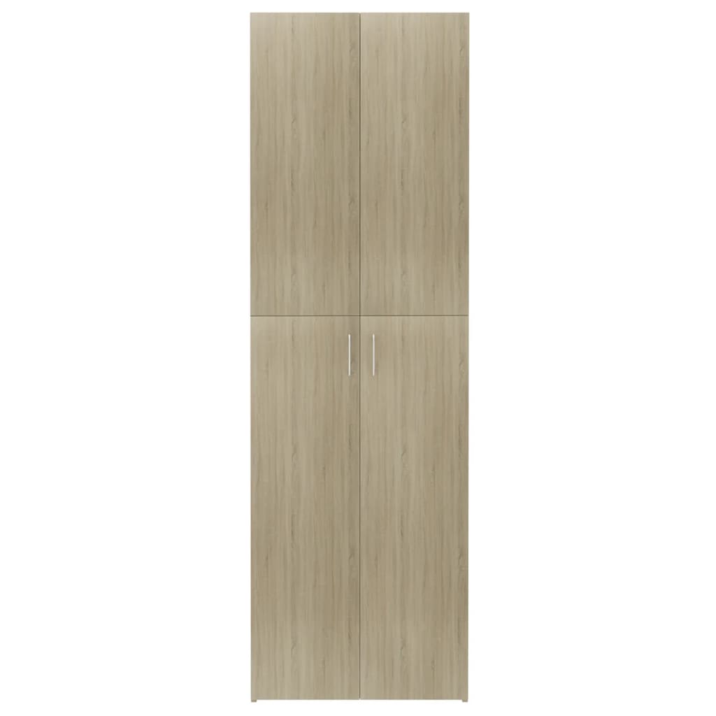 Sonoma tölgy színű forgácslap irodai szekrény 60 x 32 x 190 cm