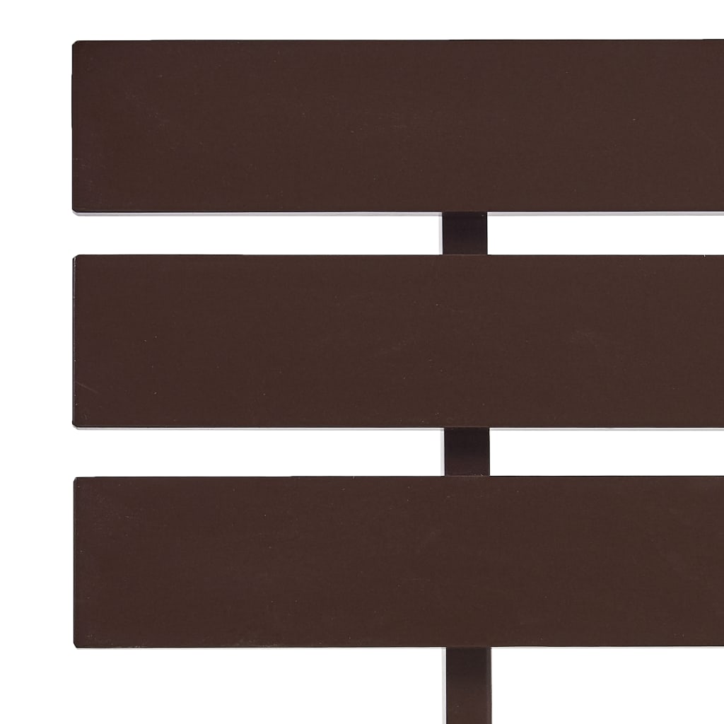 Sötétbarna tömör fenyőfa ágykeret 180 x 200 cm