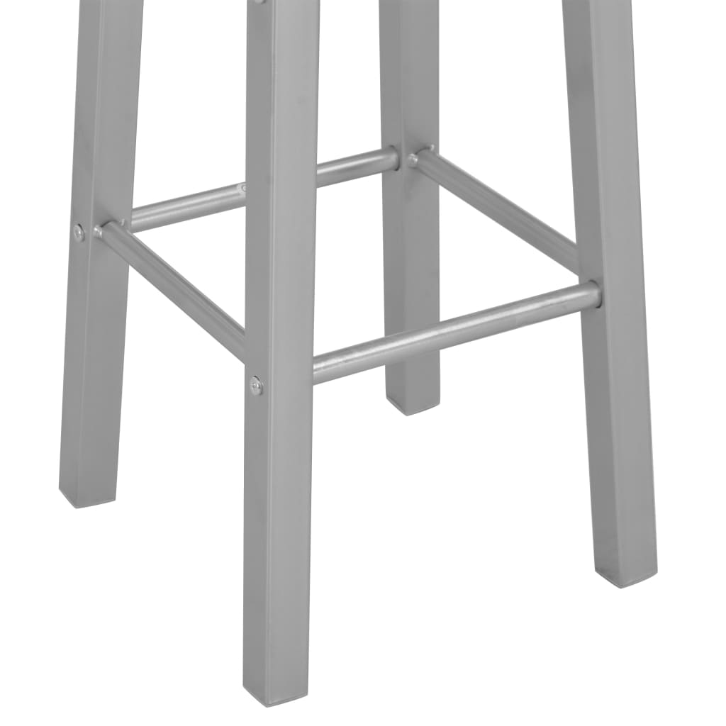2 db ezüstszínű mdf bárszék 2 db ezüstszínű mdf bárszék