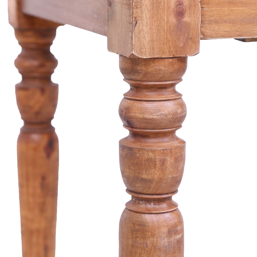 Fiókos tömör újrahasznosított fa íróasztal 117 x 57 x 75 cm