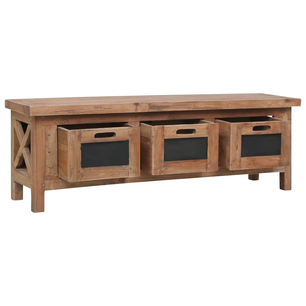 Tömör mahagóni tv-szekrény 3 fiókkal 120 x 30 x 40 cm Tömör mahagóni tv-szekrény 3 fiókkal 120 x 30 x 40 cm