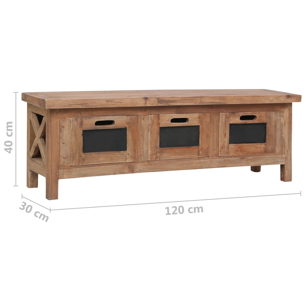 Tömör mahagóni tv-szekrény 3 fiókkal 120 x 30 x 40 cm Tömör mahagóni tv-szekrény 3 fiókkal 120 x 30 x 40 cm