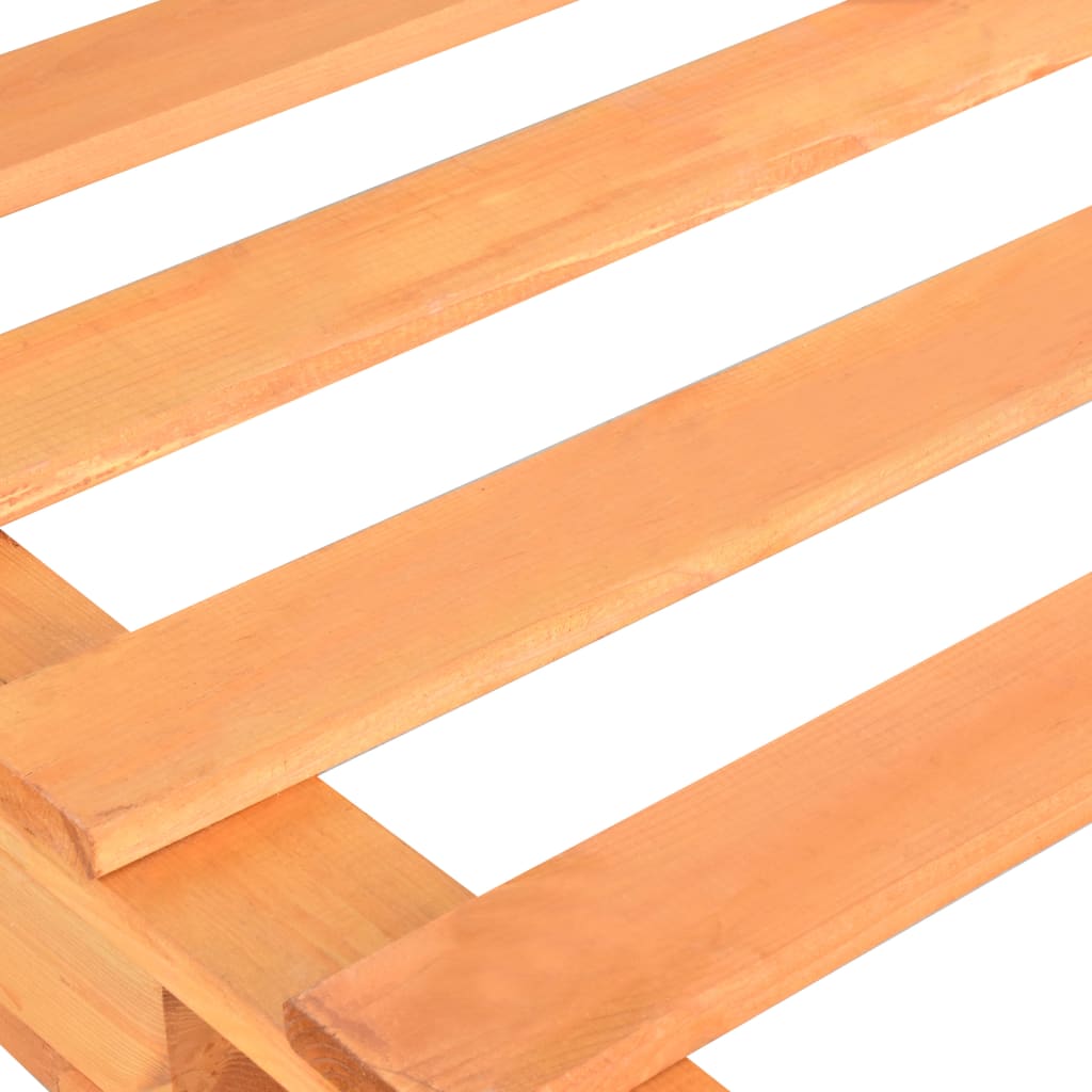 Barna tömör fenyőfa raklap ágykeret 100 x 200 cm Barna tömör fenyőfa raklap ágykeret 100 x 200 cm