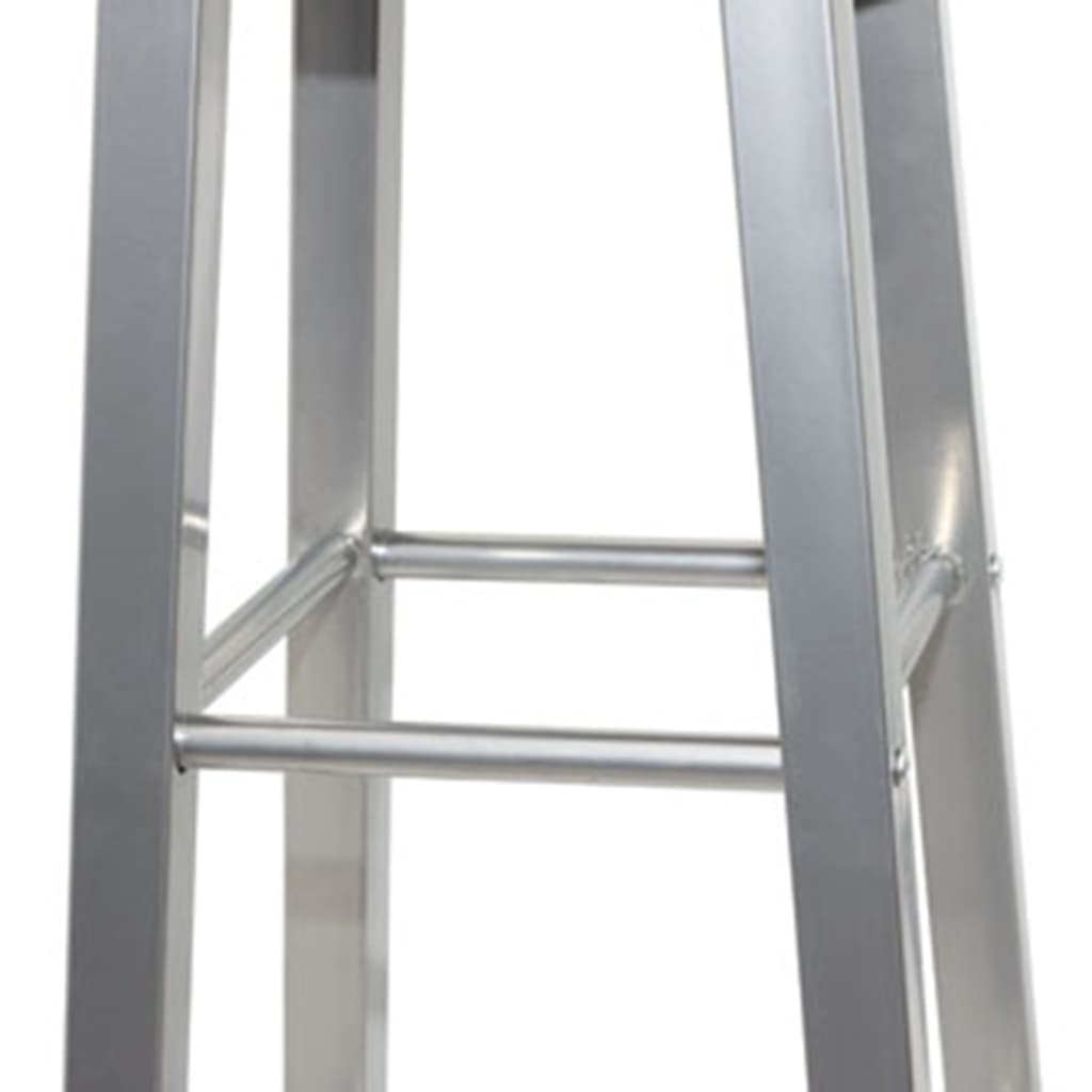 4 db ezüst és barna mdf bárszék