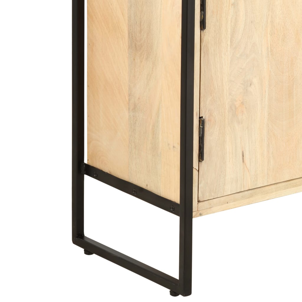 4-szintes tömör mangófa könyvespolc 80 x 30 x 180 cm