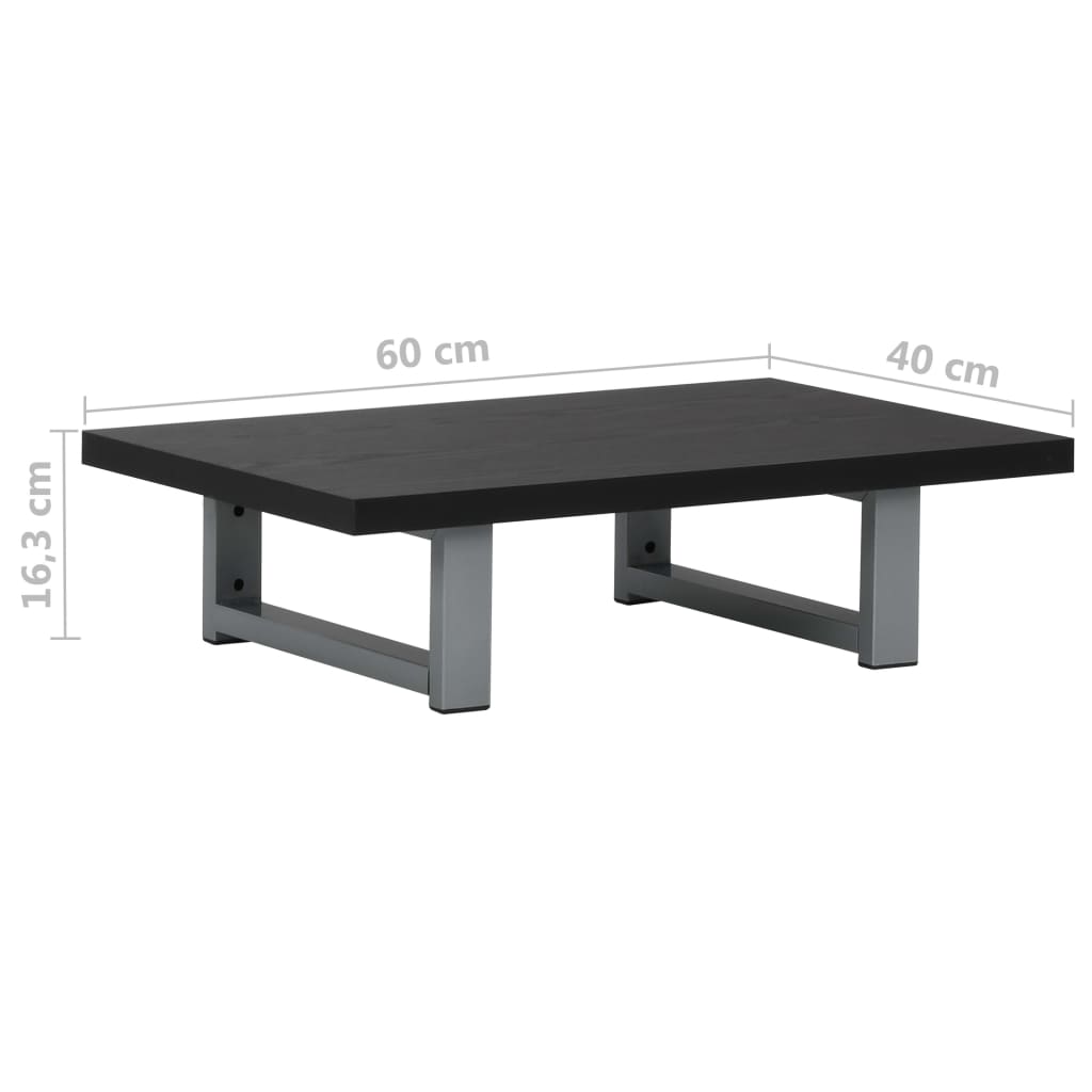 Fekete fürdőszobai bútor 60 x 40 x 16,3 cm