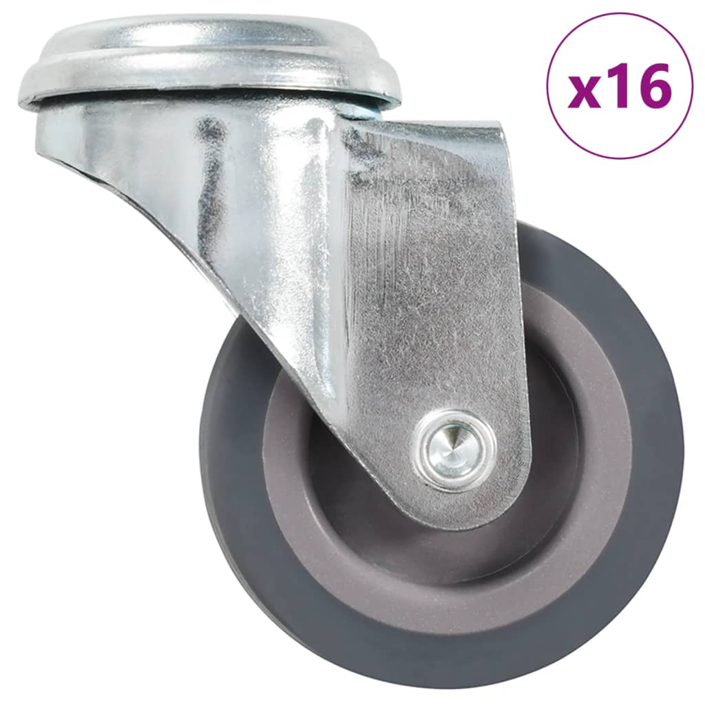 16 db hátfuratos önbeálló görgő 50 mm