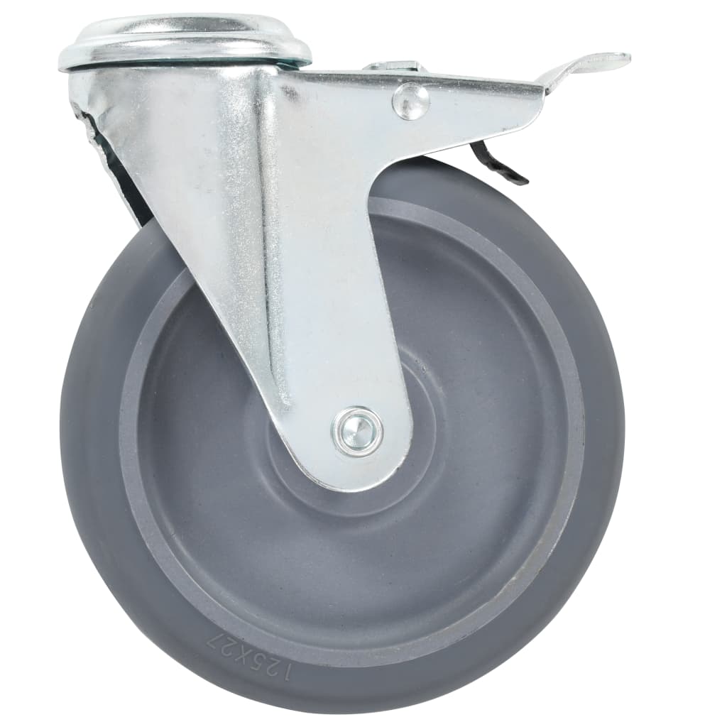 24 db hátfuratos önbeálló görgő 125 mm
