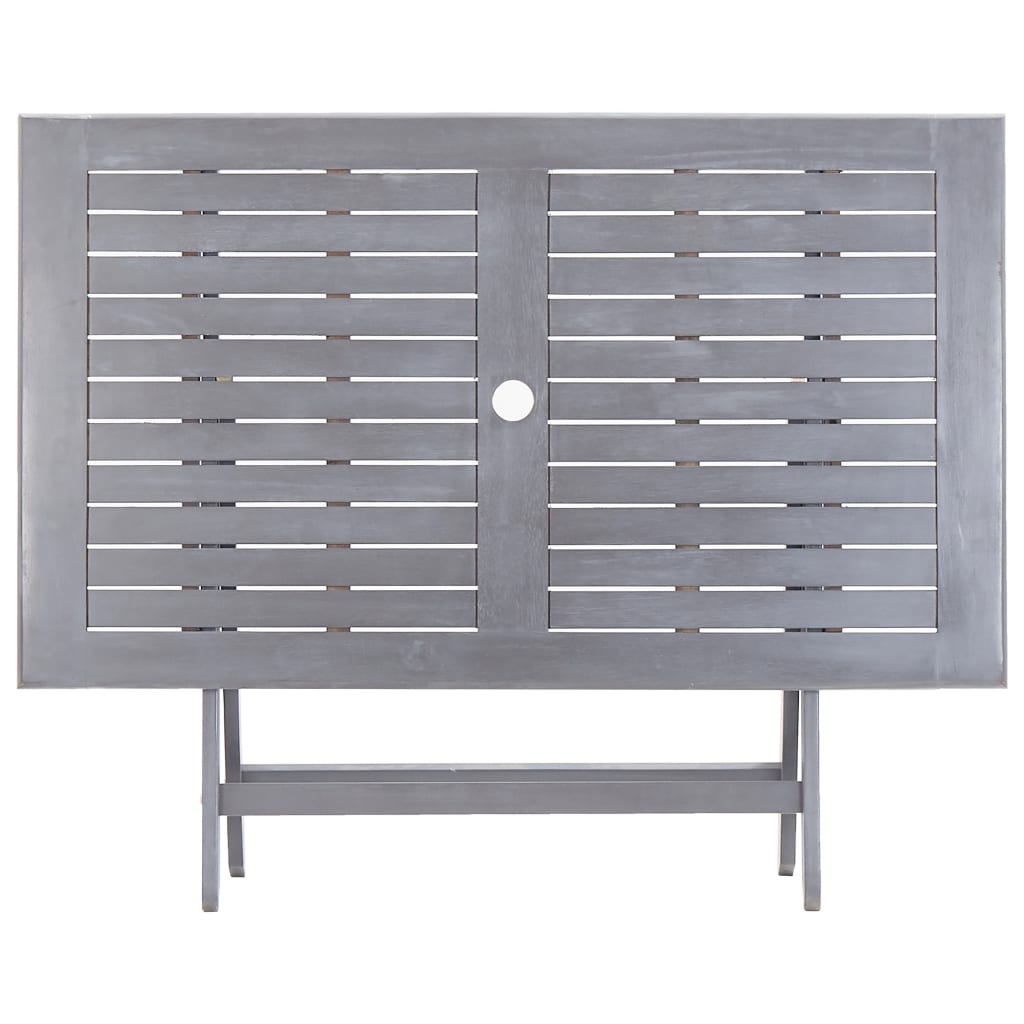 Tömör akácfa összecsukható kerti asztal 120 x 70 x 75 cm Tömör akácfa összecsukható kerti asztal 120 x 70 x 75 cm