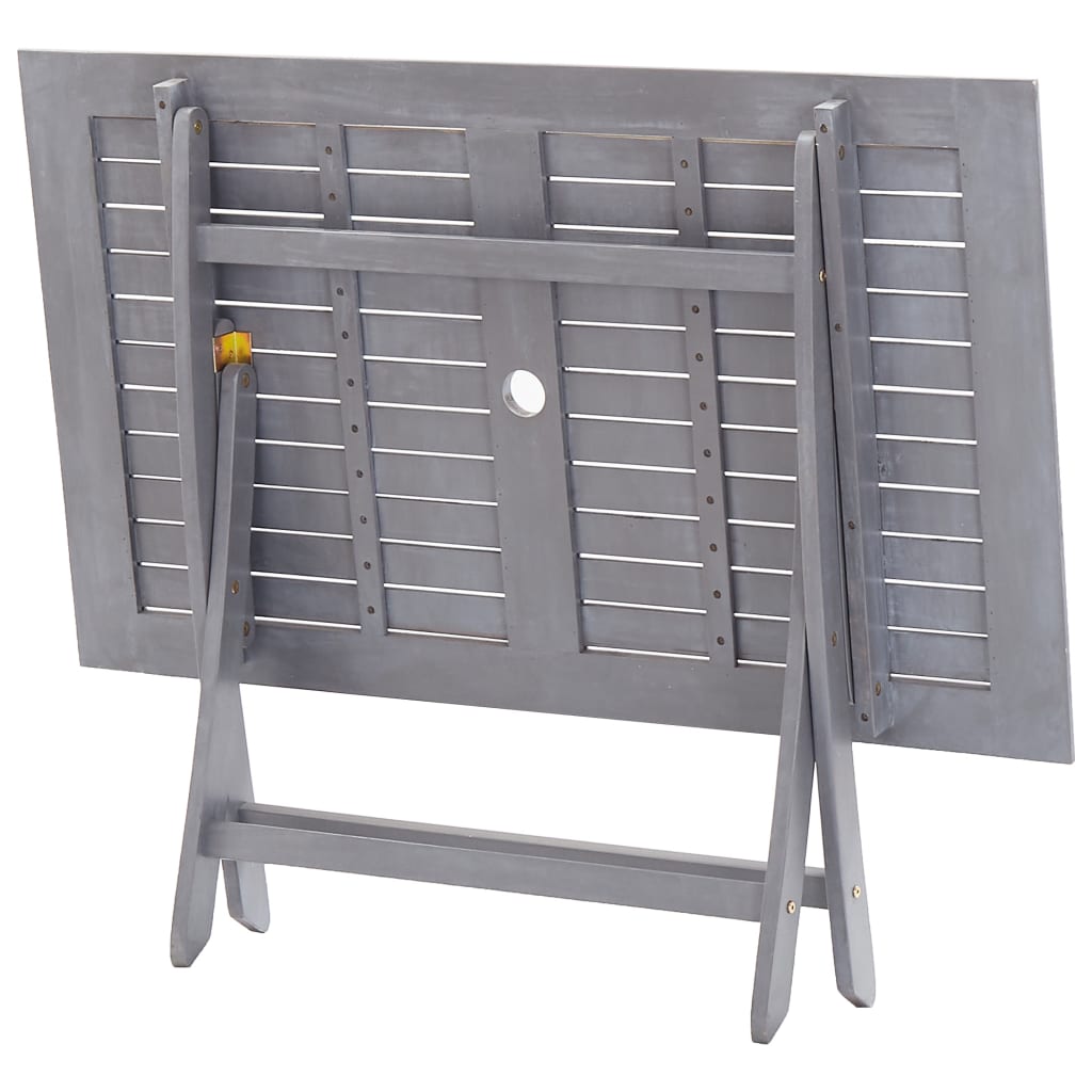 Tömör akácfa összecsukható kerti asztal 120 x 70 x 75 cm Tömör akácfa összecsukható kerti asztal 120 x 70 x 75 cm