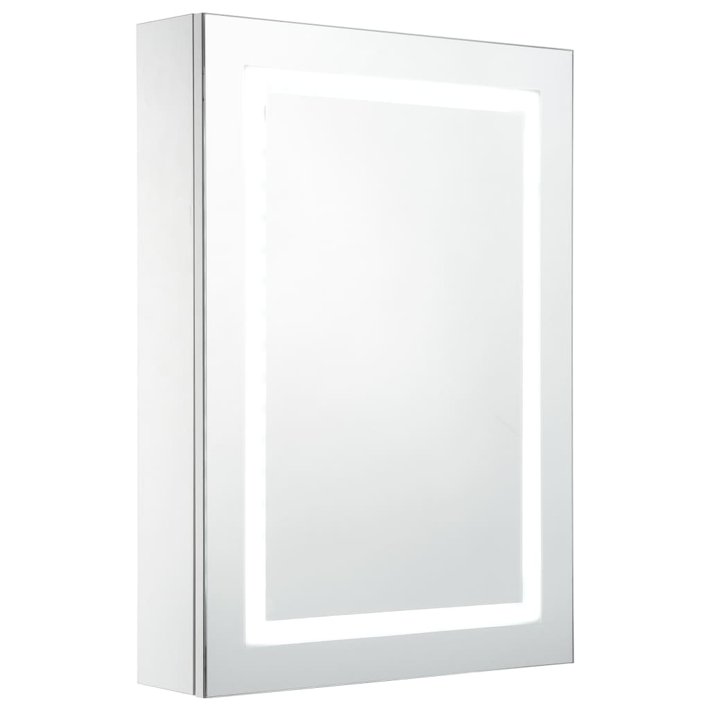 Tükrös fürdőszobaszekrény led világítással 50 x 13 x 70 cm