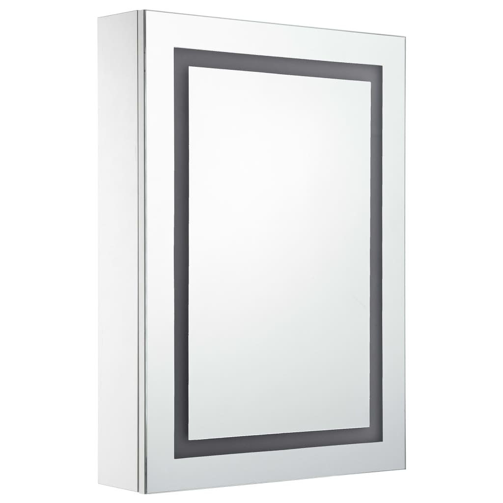 Tükrös fürdőszobaszekrény led világítással 50 x 13 x 70 cm