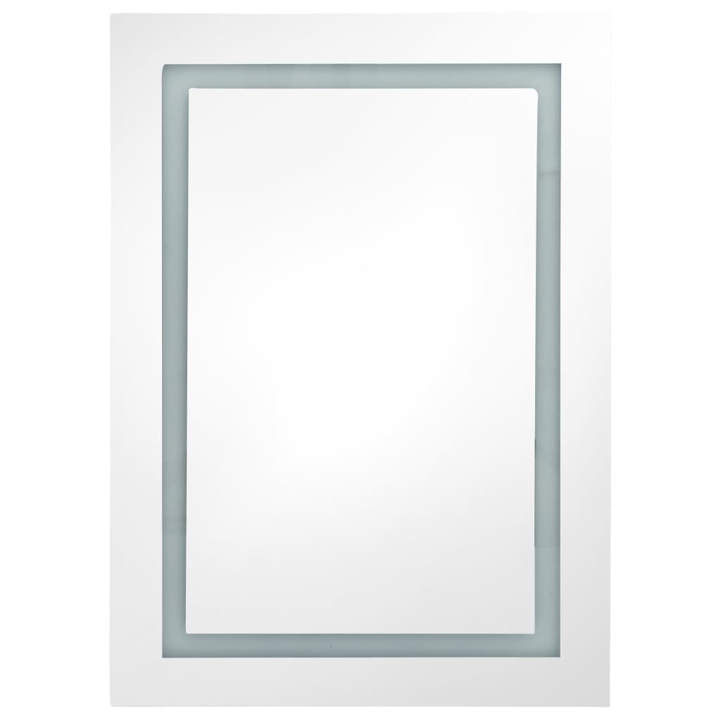 Tükrös fürdőszobaszekrény led világítással 50 x 13 x 70 cm