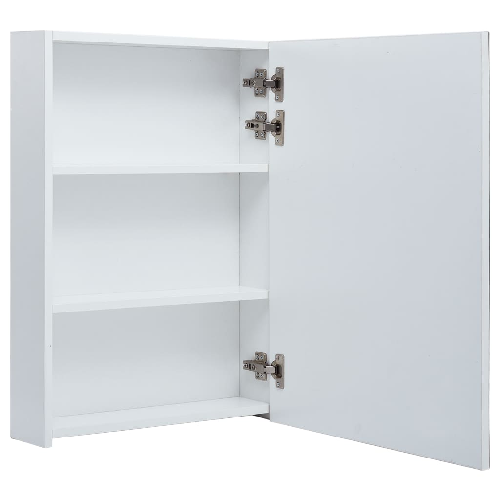Tükrös fürdőszobaszekrény led világítással 50 x 13 x 70 cm