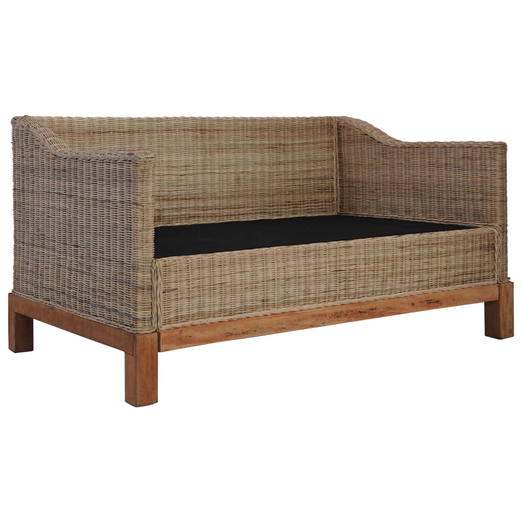 2-részes természetes rattan kanapészett párnákkal 2-részes természetes rattan kanapészett párnákkal