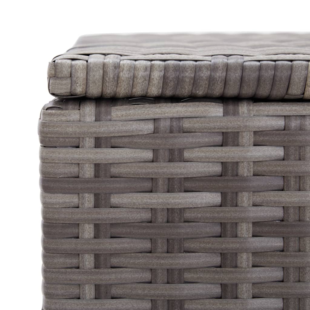 Szürke polyrattan kerti tárolóláda 120 x 50 x 60 cm Szürke polyrattan kerti tárolóláda 120 x 50 x 60 cm