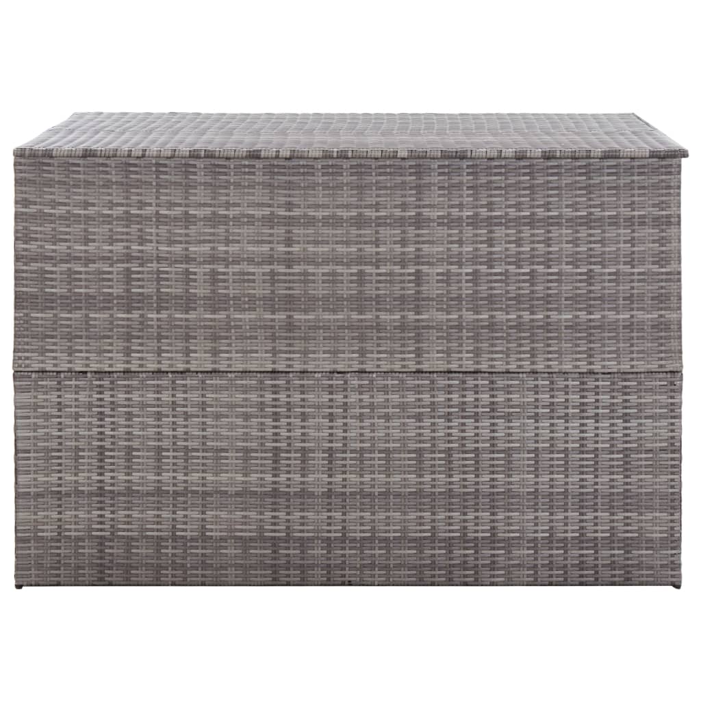 Szürke polyrattan kerti tárolóláda 150 x 100 x 100 cm Szürke polyrattan kerti tárolóláda 150 x 100 x 100 cm